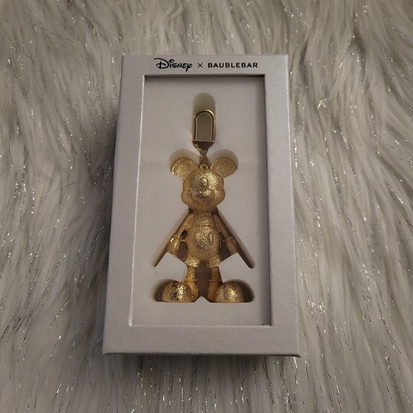 Disney x Baublebar Gold Mickey Mouse Bag Charm